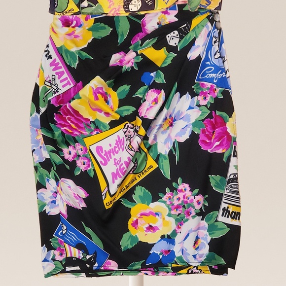 UNGARO Vintage Silk Skirt and Top Set (Italian) Ready to Wear Now! (Size 4) - Picture 7 of 12